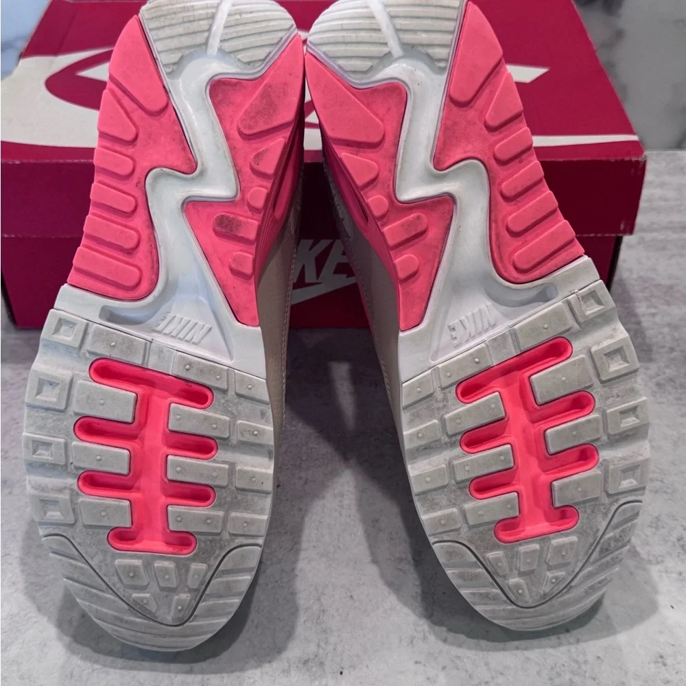 Nike Air Max Oatmeal and Lava Glow Sneakers - Picture 5 of 6